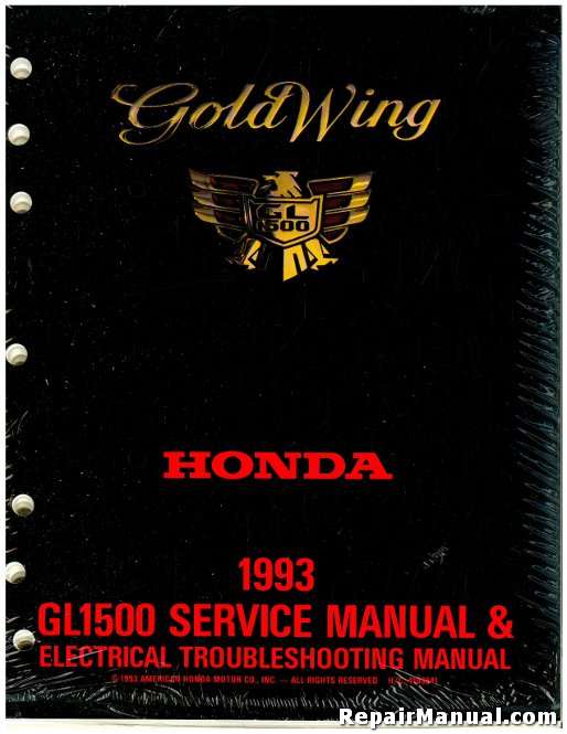 Honda goldwing service manual